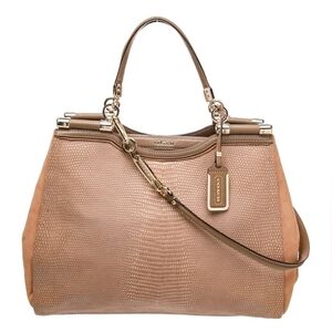 Rare Coach Madison Pinnacle Carrie Satchel And Wristlet